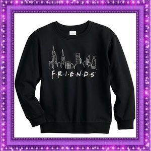 Girls Friends Graphic Sweatshirt L (10/12)